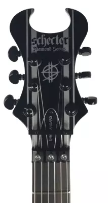 Schecter Synyster Standard in Gloss Black With Silver Pinstripes 5